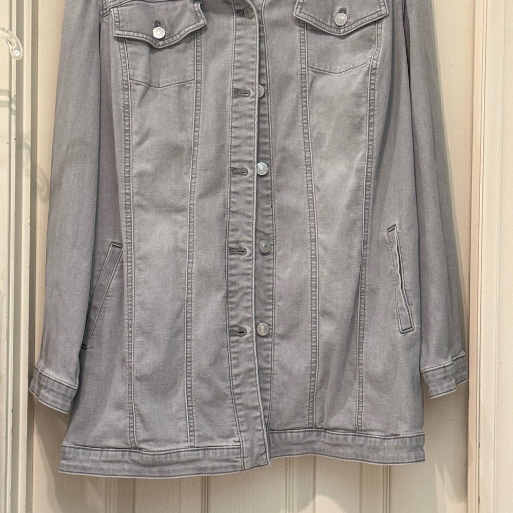 Grey Denim Jacket - image 3